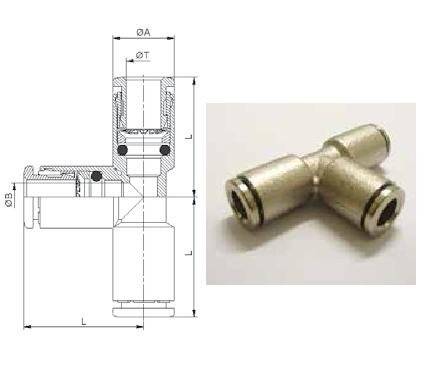 Conectica pentru tuburi pneumatice