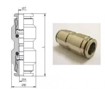 Conectica pentru tuburi pneumatice